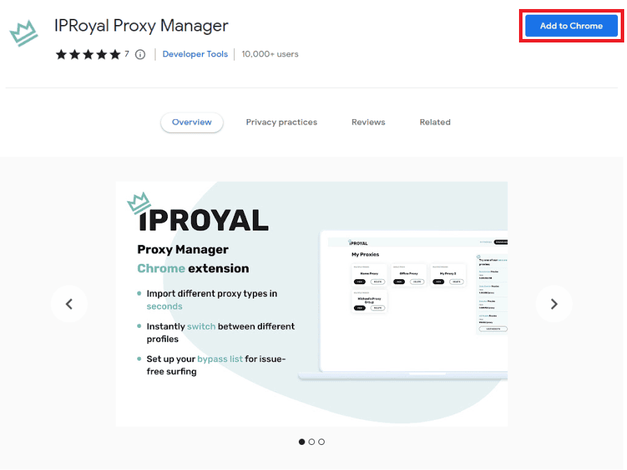 iproyal proxy manager download page