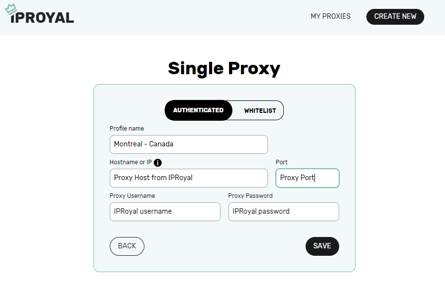 Howtouseproxy IPRoyal Proxy Manager