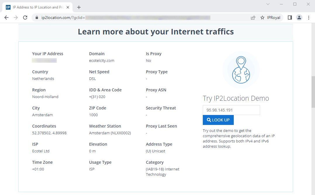 check if a proxy server works in incogniton