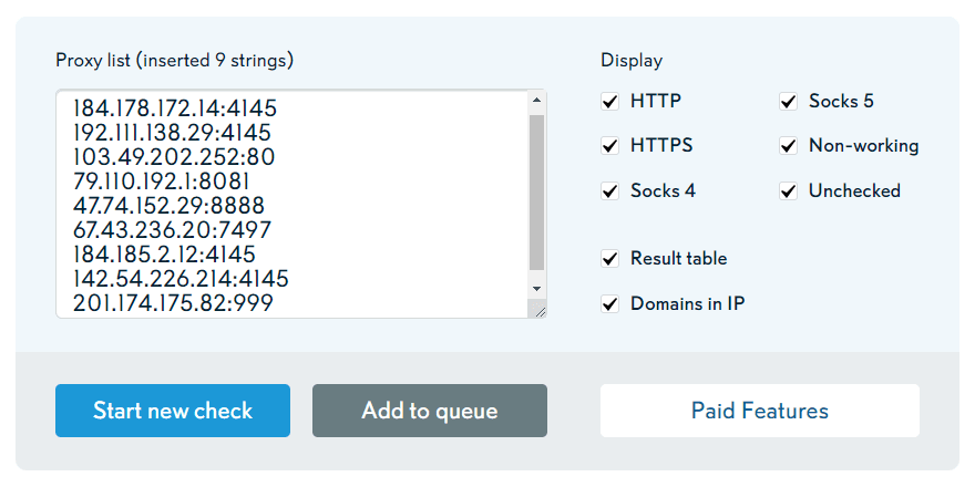 hidemyname proxy checker