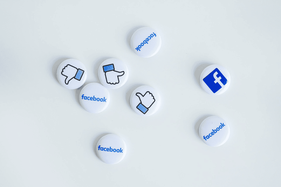 facebook logo and likes