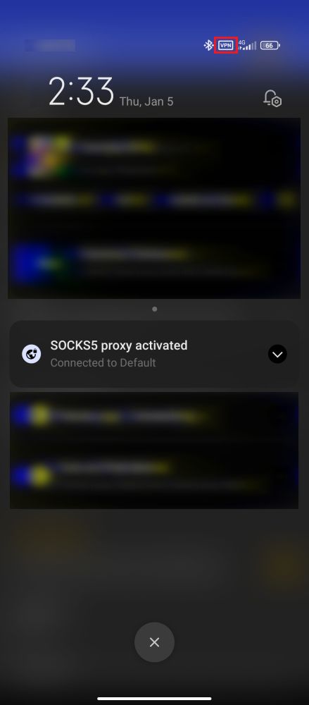 SocksDroid active icon